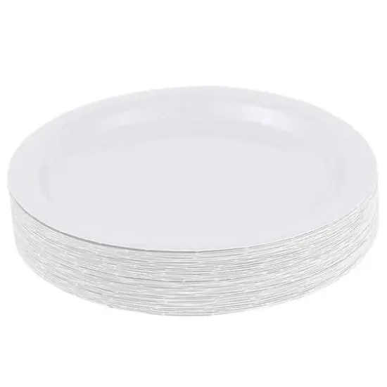 JAM Paper 7" Paper Party Plates, 50ct. White {3}