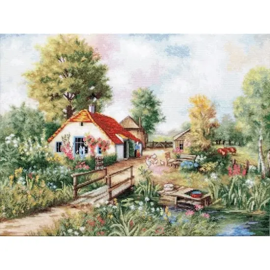 Luca-s Village Landscape Counted Cross Stitch Kit {1}