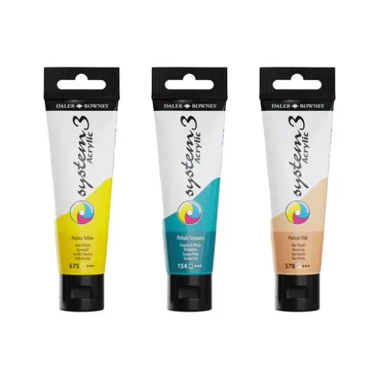 Daler-Rowney&reg; Original System 3 Acrylic Paint, 59mL 620 Cadmium Yellow Hue {2}