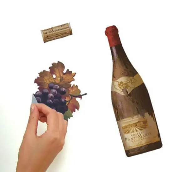 RoomMates Wine Tasting Peel & Stick Wall Decals {6}