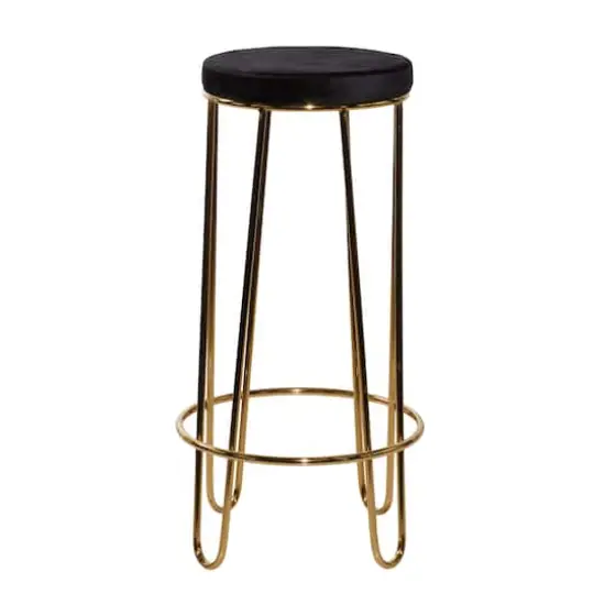 Gold Metal Contemporary Bar Stool 31" x 17" x 17" {3}