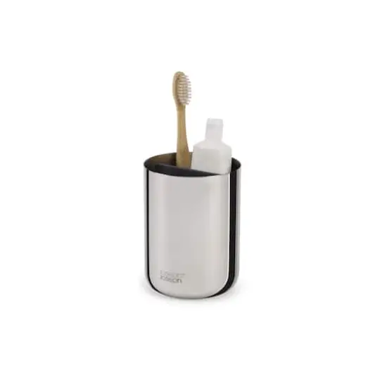 Joseph Joseph EasyStore Luxe Stainless-steel Toothbrush Caddy {3}