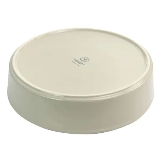 Martha Stewart 10.2" Beige Ceramic Pie Pan {4}