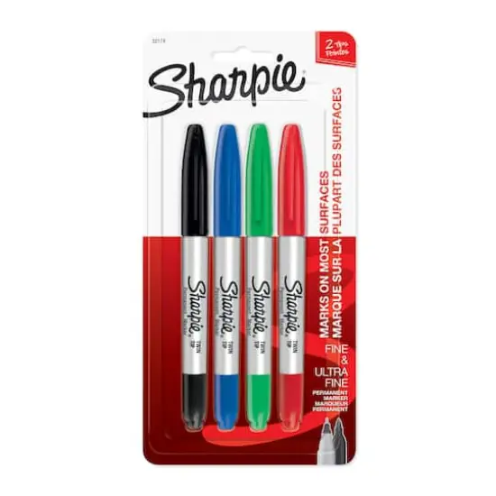 Sharpie&reg; Basic Colors Twin Tip Permanent Markers {4}