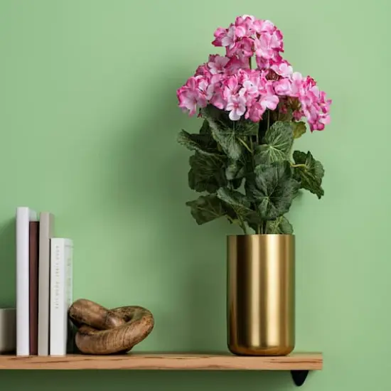 Artificial Light Pink Geranium Bush {3}