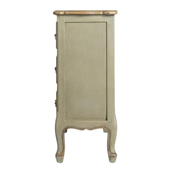 Hello Honey&reg; Distressed Gray Wood Dresser Cabinet {3}
