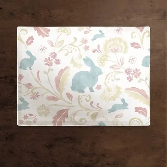 Paisley Bunny 14" x 18" Poly Twill Placemat {3}