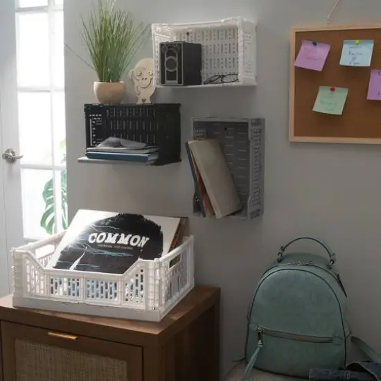 Simplify Collapsible Storage Crate Gray {8}