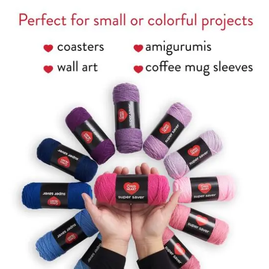 Red Heart&reg; Super Saver&reg; 12 Skein Super Craft Yarn Kit Gradients {3}