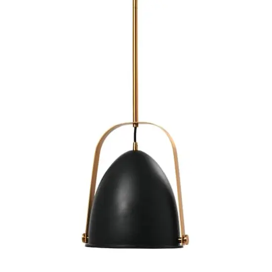 Hello Honey&reg; 5.9ft. 2-Tone Metal Ceiling Light Black and Brushed Gold {1}