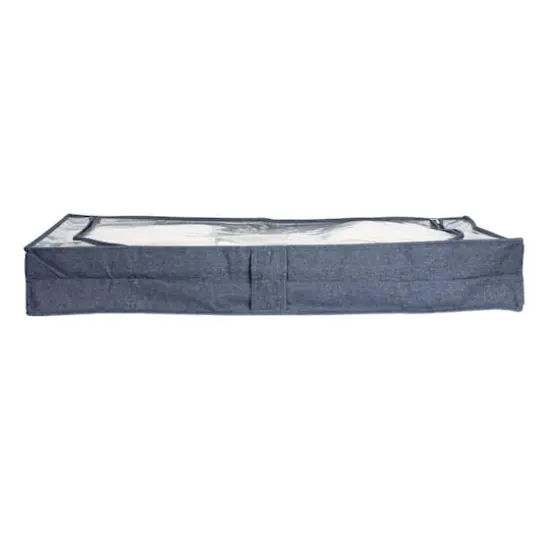 Household Essentials 41" Denim Blue Under the Bed Storage Chest {5}