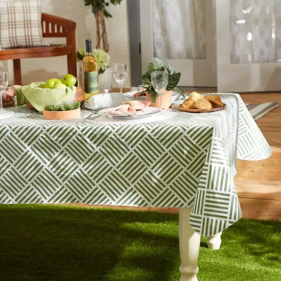 Artichoke Grid Vinyl Tablecloth 60" x 102" {5}
