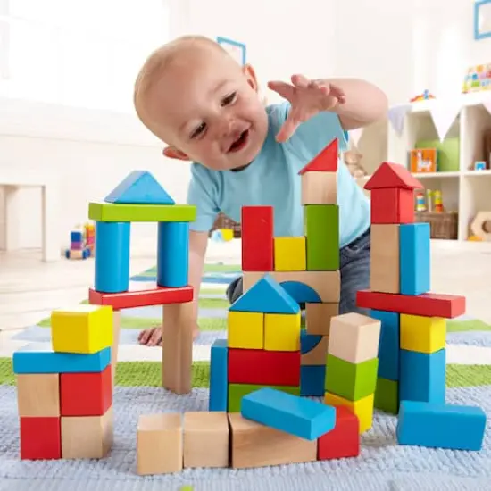 Hape Maple Wood Kids Building Blocks {5}