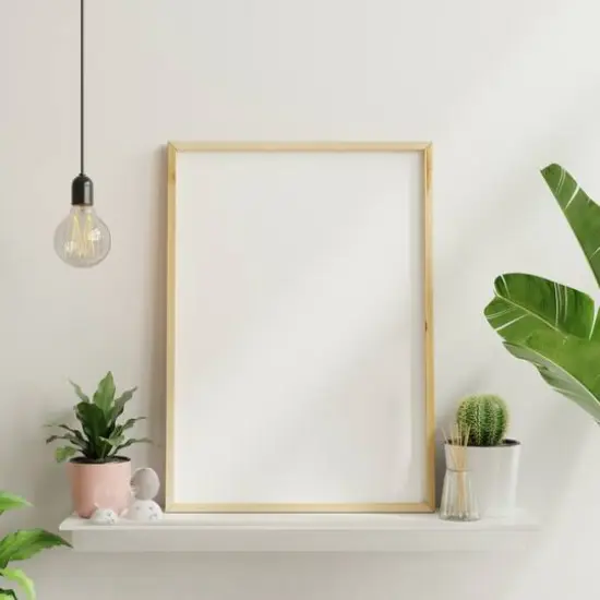 Hangz&trade; White Reversible No Stud 6" Depth Floating Shelf {6}