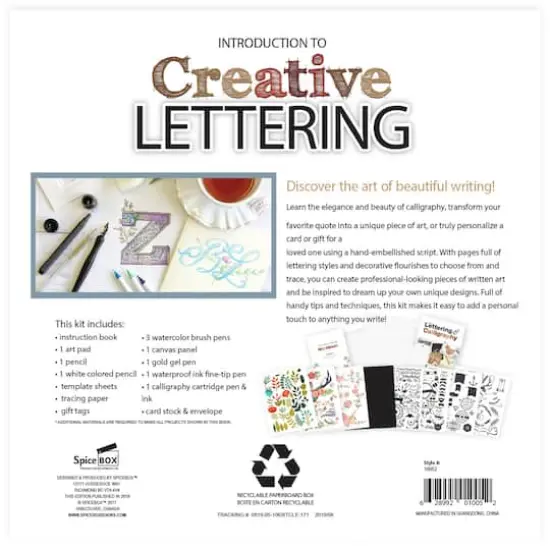 SpiceBox Introduction to Creative Lettering Kit {8}