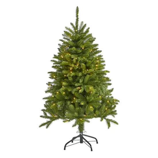 4ft. Pre-Lit Sierra Spruce Artificial Christmas Tree, Clear LED Lights {1}