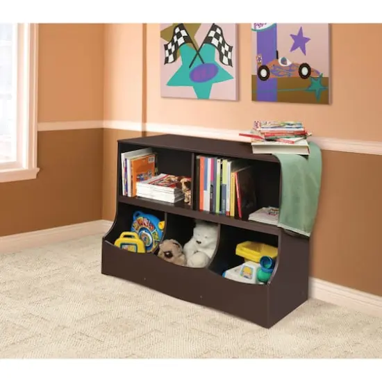 Badger Basket Multi-Bin Storage Cubby Espresso {4}