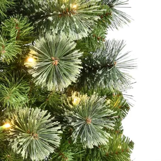 6ft. Pre-Lit Pop-Up Collapsible Aritficial Christmas Tree, Warm White LED Lights {5}