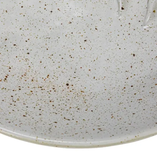 Hello Honey&reg; 13.75" White Speckled Reactive Glaze Stoneware Octopus Bowl {10}