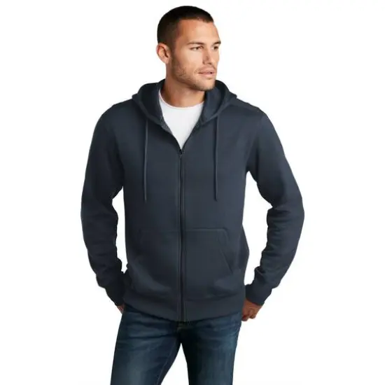 District&reg; Perfect Weight&reg; Fleece Full-Zip Hoodie New Navy {4}