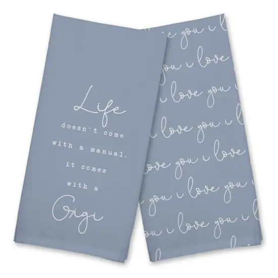 Life Comes with a Gigi Cotton Twill Tea Towel Set {1}