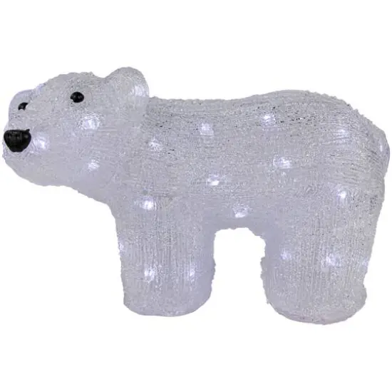 12" Lighted Commercial Grade Acrylic Baby Bear Christmas Display Decoration {7}