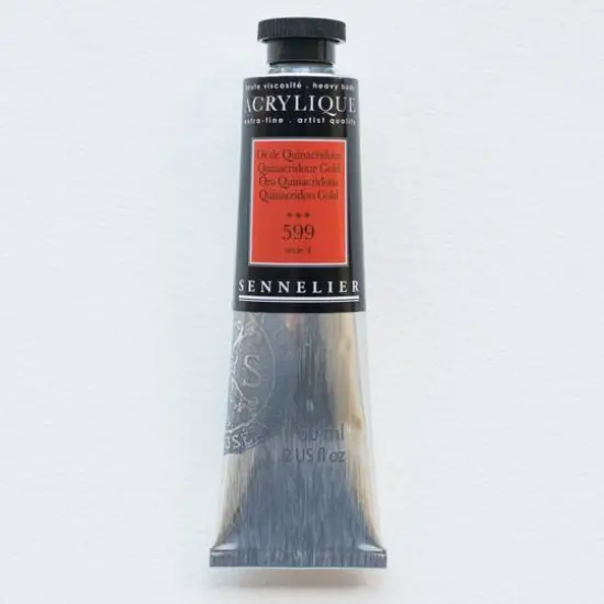 Sennelier Extra Fine Artists' Acrylic Paint, 60mL 599 Quinacridone Gold {1}