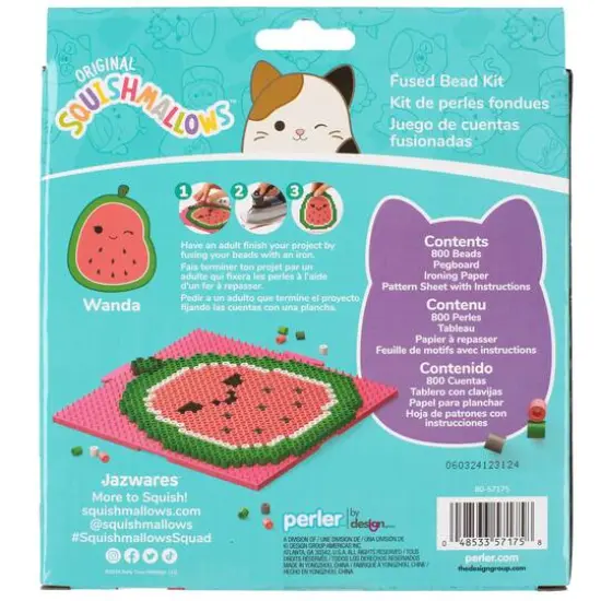 Perler&trade; Squishmallows&trade; Wanda Fused Bead Kit {7}