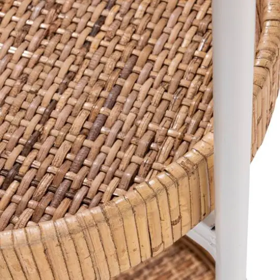 Hello Honey&reg; 41.8" Arched Metal Plant Stand with 3 Round Removable Rattan Trays {7}