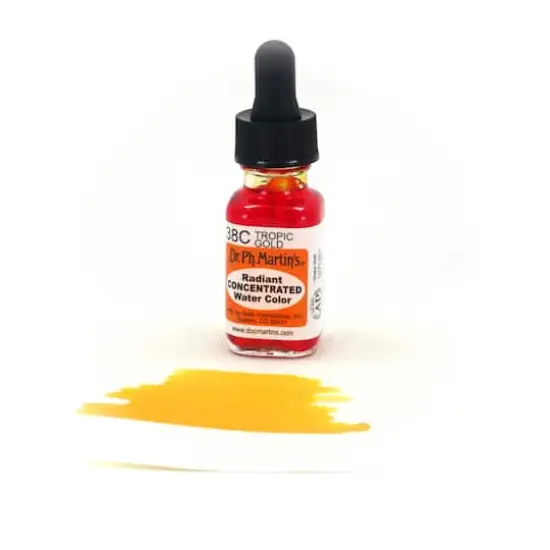Dr. Ph. Martin's&reg; Radiant Concentrated Watercolor, 0.5oz. 38C Tropic Gold {4}
