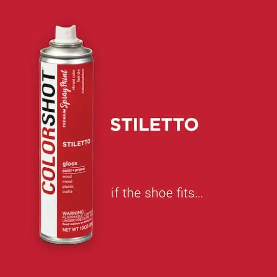 COLORSHOT&reg; Premium Gloss Spray Paint Stiletto {3}