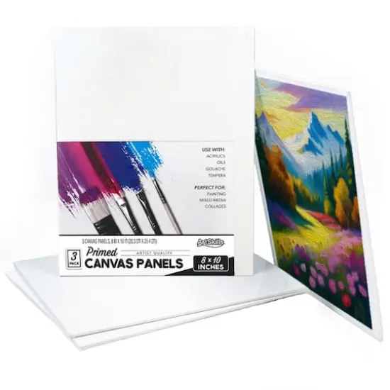 ArtSkills 3 Pack 8" x 10" Canvas Panel {1}