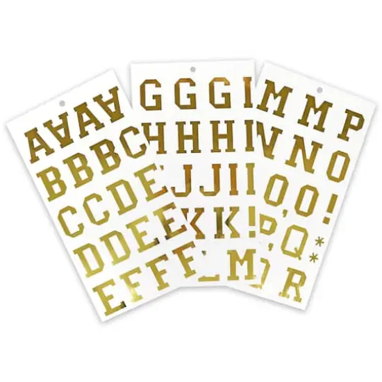 Golden Vinyl Alphabet Sticker Sheets by Recollections&trade; {1}