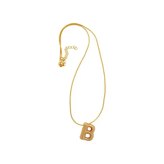 Blue Moon Studio&trade; Gold-Colored Alphabet Balloon Charm Set {4}