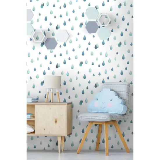 RoomMates Clara Jean Raindrops Peel & Stick Wallpaper {5}
