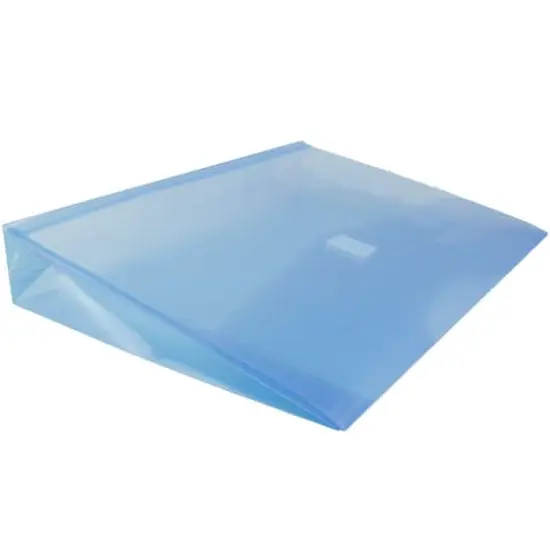 JAM Paper 9.75" x 13" Plastic Hook & Loop Closure Envelopes, 12ct. Blue {6}