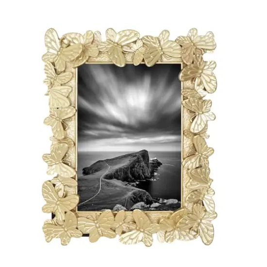 Treasured Finds 5" x 7" Gold Butterfly Tabletop Frame by Studio D&eacute;cor&reg; {1}