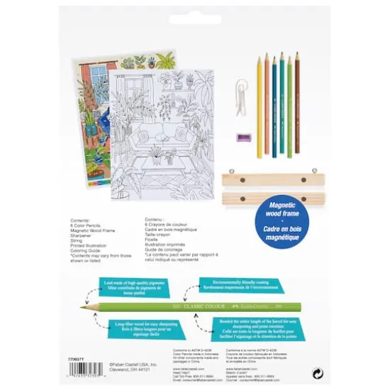 Faber-Castell&reg; Plant Room Color by Number Wall Art Kit {5}
