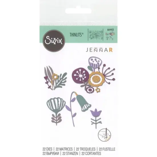 Sizzix&reg; Thinlits&reg; Folk Florals Die Set by Jenna Rushforth&reg; {1}