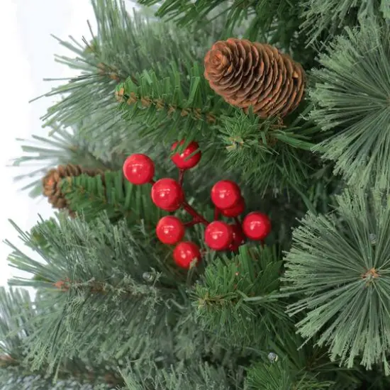 30" Pre-Lit Urn Filler with Battery-Operated Timer Set {5}