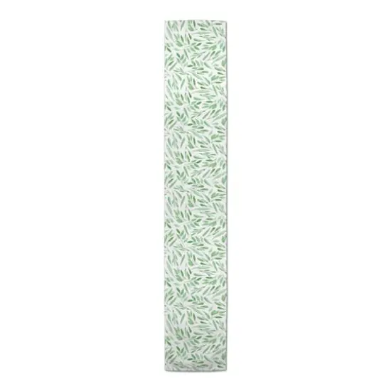 72" Spring Green Leaf Table Runner {1}