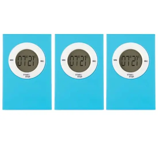 Teacher Created Resources Magnetic Digital Timer, 3ct. Aqua {1}