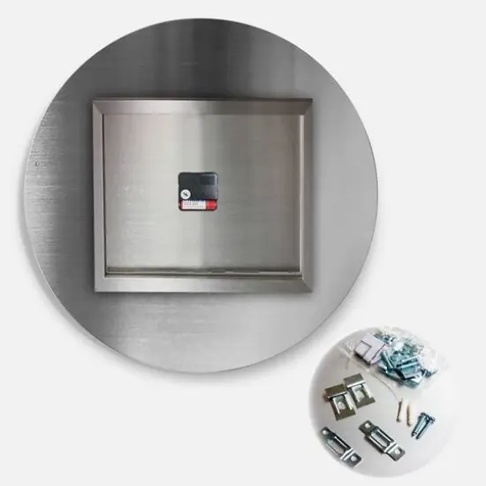 Designart Fractal 3D Deep Into Middle Wall Clock {5}