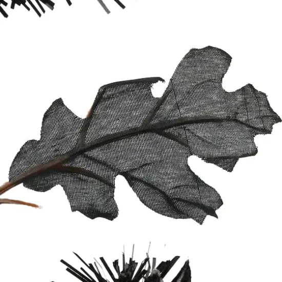 24" Halloween Wreath with Ball Ornaments {6}