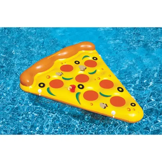 6ft. Inflatable Pizza Slice Swimming Pool Float {4}