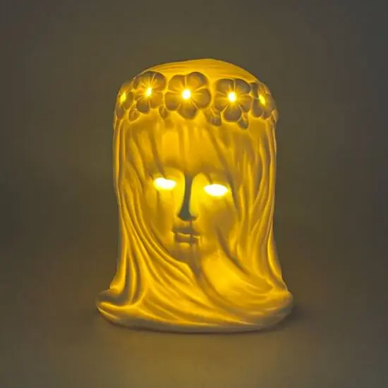 7.75" DIY Ceramic LED Veiled Lady D&eacute;cor by Make Market&reg; {3}