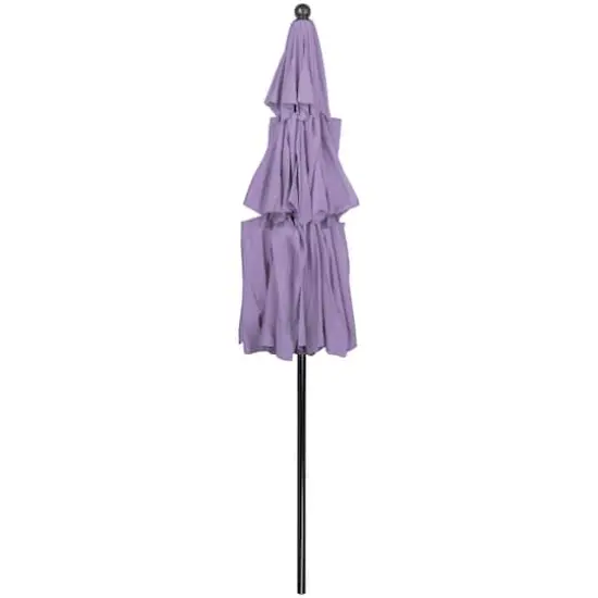 9.75ft. Outdoor Patio Market Umbrella with Hand Crank & Tilt Purple {5}
