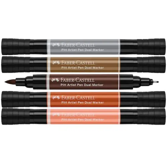 Faber-Castell&reg; Pitt Artist Pen&reg; Dual Markers Neutral Tones {4}