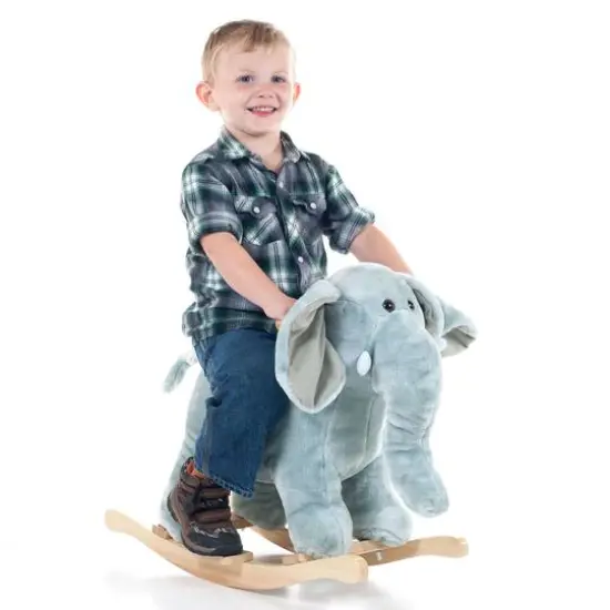 Toy Time Elephant Plush Rocking Animal {3}