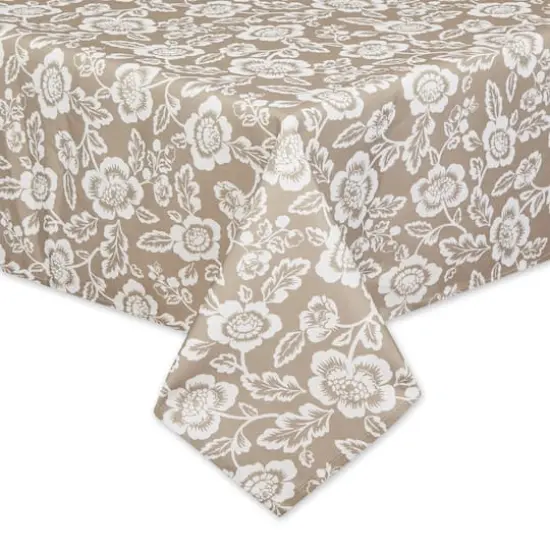 DII&reg; StoneFloral Print Outdoor Tablecloth with Zipper, 60x120 {3}